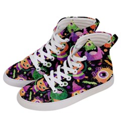 Fun Halloween Monsters Women s Hi-top Skate Sneakers by Grandong