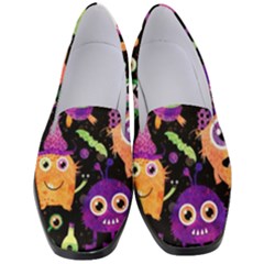 Fun Halloween Monsters Women s Classic Loafer Heels by Grandong