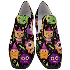 Fun Halloween Monsters Women Slip On Heel Loafers by Grandong