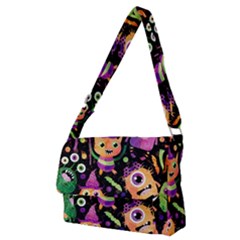 Fun Halloween Monsters Full Print Messenger Bag (m) by Grandong