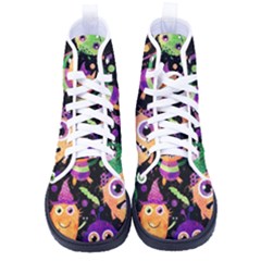 Fun Halloween Monsters Men s High-top Canvas Sneakers by Grandong