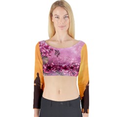 24 Rise  Long Sleeve Crop Top by Asomg