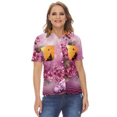 24 RISE. Women s Short Sleeve Double Pocket Shirt