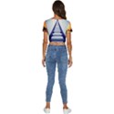 24 RISE. Short Sleeve Square Neckline Crop Top  View4