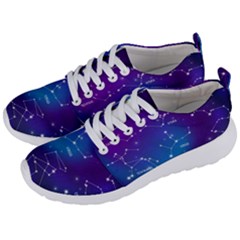 Realistic Night Sky Poster With Constellations Men s Lightweight Sports Shoes by Grandong