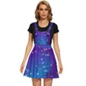 Realistic Night Sky Poster With Constellations Apron Dress View1