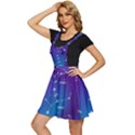 Realistic Night Sky Poster With Constellations Apron Dress View2