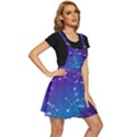 Realistic Night Sky Poster With Constellations Apron Dress View3