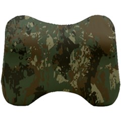 Camouflage Splatters Background Head Support Cushion by Grandong