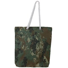 Camouflage Splatters Background Full Print Rope Handle Tote (large) by Grandong