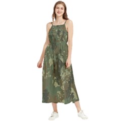 Camouflage Splatters Background Boho Sleeveless Summer Dress by Grandong