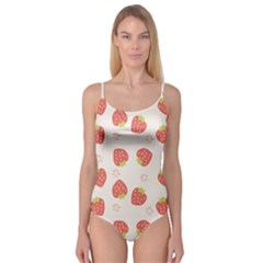 Strawberries Pattern Design Camisole Leotard  by Grandong