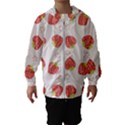 Strawberries Pattern Design Kids  Hooded Windbreaker View1