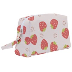 Strawberries Pattern Design Wristlet Pouch Bag (large) by Grandong