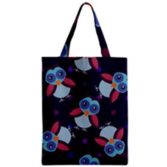 Owl Pattern Background Zipper Classic Tote Bag by Grandong