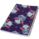 Owl Pattern Background 5.5  x 8.5  Notebook View2