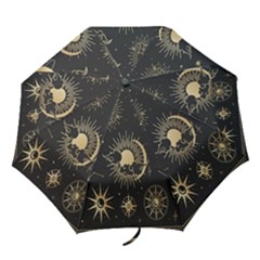 Star Colorful Christmas Abstract Art Folding Umbrellas by Grandong