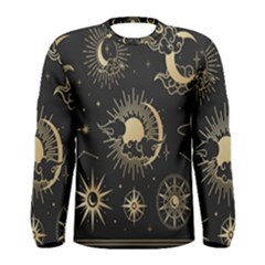 Star Colorful Christmas Abstract Art Men s Long Sleeve T-shirt