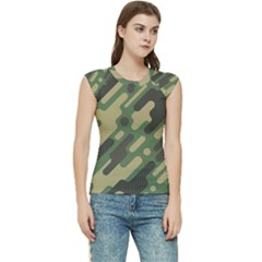 Camouflage Pattern Background Women s Raglan Cap Sleeve T-shirt by Grandong