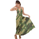 Camouflage Pattern Background Backless Maxi Beach Dress View1