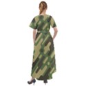 Camouflage Pattern Background Front Wrap High Low Dress View2