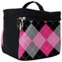 Seamless Argyle Pattern Make Up Travel Bag (Big) View1