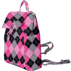 Seamless Argyle Pattern Buckle Everyday Backpack by Grandong