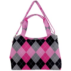 Seamless Argyle Pattern Double Compartment Shoulder Bag by Grandong