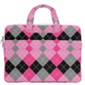 Seamless Argyle Pattern MacBook Pro 16  Double Pocket Laptop Bag  View2