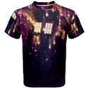 Tardis Regeneration Art Doctor Who Paint Purple Sci Fi Space Star Time Machine Men s Cotton T-Shirt View1