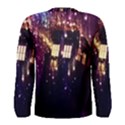 Tardis Regeneration Art Doctor Who Paint Purple Sci Fi Space Star Time Machine Men s Long Sleeve T-Shirt View2