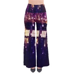 Tardis Regeneration Art Doctor Who Paint Purple Sci Fi Space Star Time Machine So Vintage Palazzo Pants by Cemarart