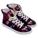 Tardis Regeneration Art Doctor Who Paint Purple Sci Fi Space Star Time Machine Men s Hi-Top Skate Sneakers View3