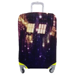 Tardis Regeneration Art Doctor Who Paint Purple Sci Fi Space Star Time Machine Luggage Cover (medium) by Cemarart