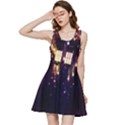 Tardis Regeneration Art Doctor Who Paint Purple Sci Fi Space Star Time Machine Inside Out Racerback Dress View1