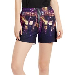 Tardis Regeneration Art Doctor Who Paint Purple Sci Fi Space Star Time Machine Women s Runner Shorts by Cemarart