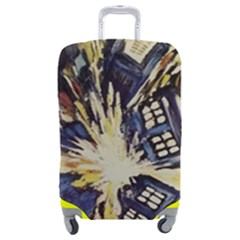 Tardis Doctor Who Pattern Luggage Cover (medium) by Cemarart