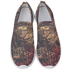 Vintage Cityscape City Retro Old Men s Slip On Sneakers by Cemarart