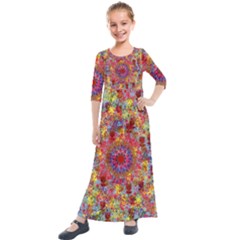 2023 12 29 10 45 52 Png 2 Kids  Quarter Sleeve Maxi Dress by marthatravis1968