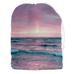 Sunset Ocean Beach Catcher Dream Evening Night Sunset Drawstring Pouch (3xl) by Cemarart