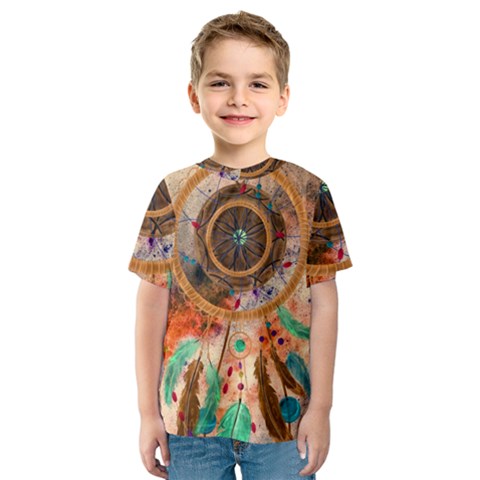 Dream Catcher Colorful Vintage Kids  Sport Mesh T-shirt by Cemarart