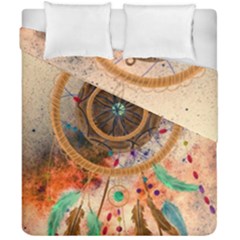 Dream Catcher Colorful Vintage Duvet Cover Double Side (california King Size) by Cemarart