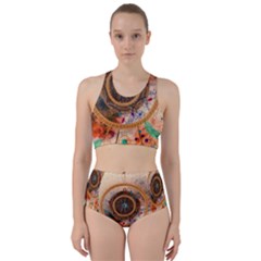 Dream Catcher Colorful Vintage Racer Back Bikini Set by Cemarart