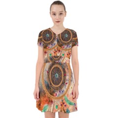 Dream Catcher Colorful Vintage Adorable In Chiffon Dress by Cemarart