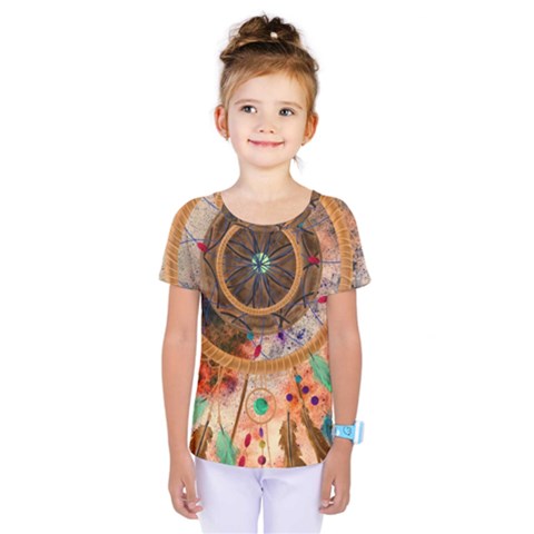 Dream Catcher Colorful Vintage Kids  One Piece T-shirt by Cemarart