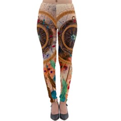 Dream Catcher Colorful Vintage Lightweight Velour Leggings by Cemarart