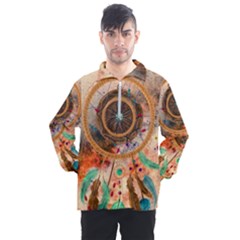 Dream Catcher Colorful Vintage Men s Half Zip Pullover by Cemarart