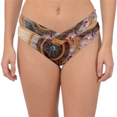 Dream Catcher Colorful Vintage Double Strap Halter Bikini Bottoms by Cemarart