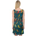 Bird Pattern Colorful Sleeveless Satin Nightdress View2