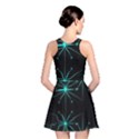 Space Time Abstract Pattern Alien Dark Green Pattern Reversible Skater Dress View2